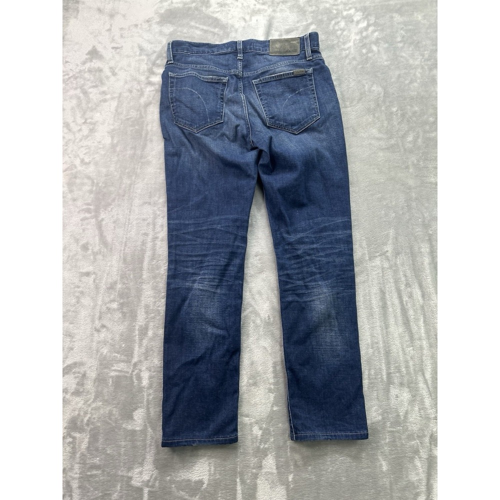 J.J. Joes Jeans Mens Sz 30x30 Blue Savile Row Straight Slim Mid Rise Whiskered - Picture 2 of 13
